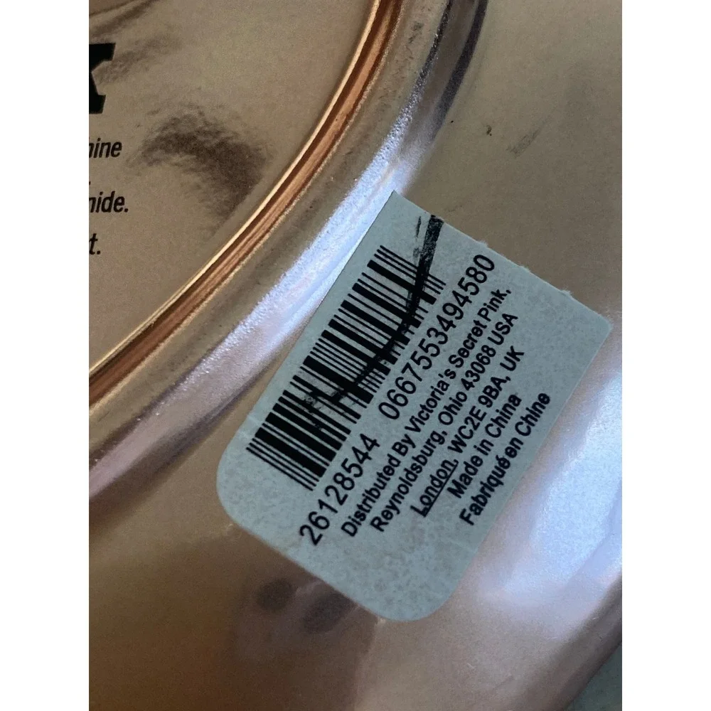 Victoria's Secret PINK Rose Gold Heart Trinket Dish Jewelry Tray Dog Logo 5